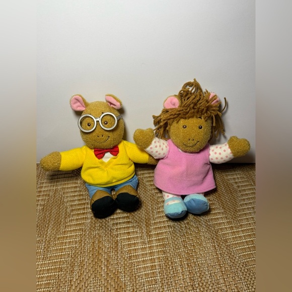 Arthur Vintage 2003 Playskool Bundle of Talking Arthur & Talking D.W. Plush - Picture 1 of 9